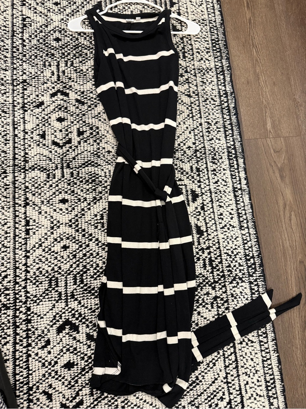 Gap Midi Striped Sweater Dress with belt